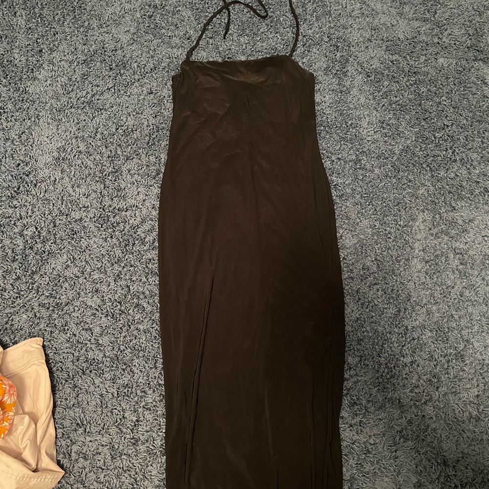 Large Forever 21 Halter Black Dress